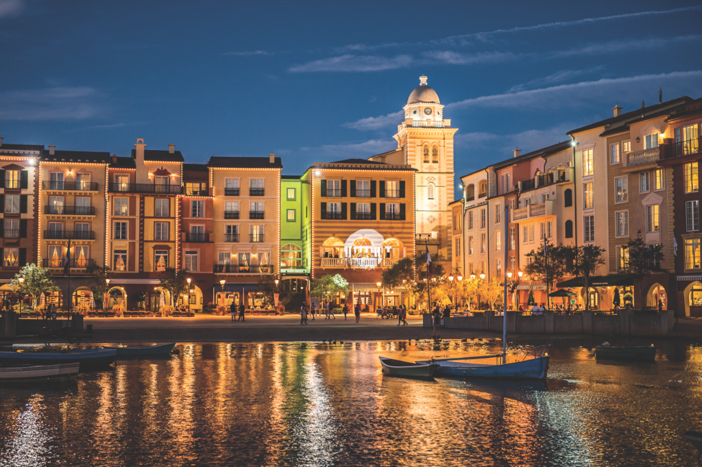 Exterior view of Portofino Bay Hotel at Universal Orlando resort