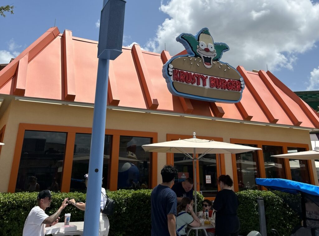 Krusty Burger restaurant at Hollywood Studios Florida