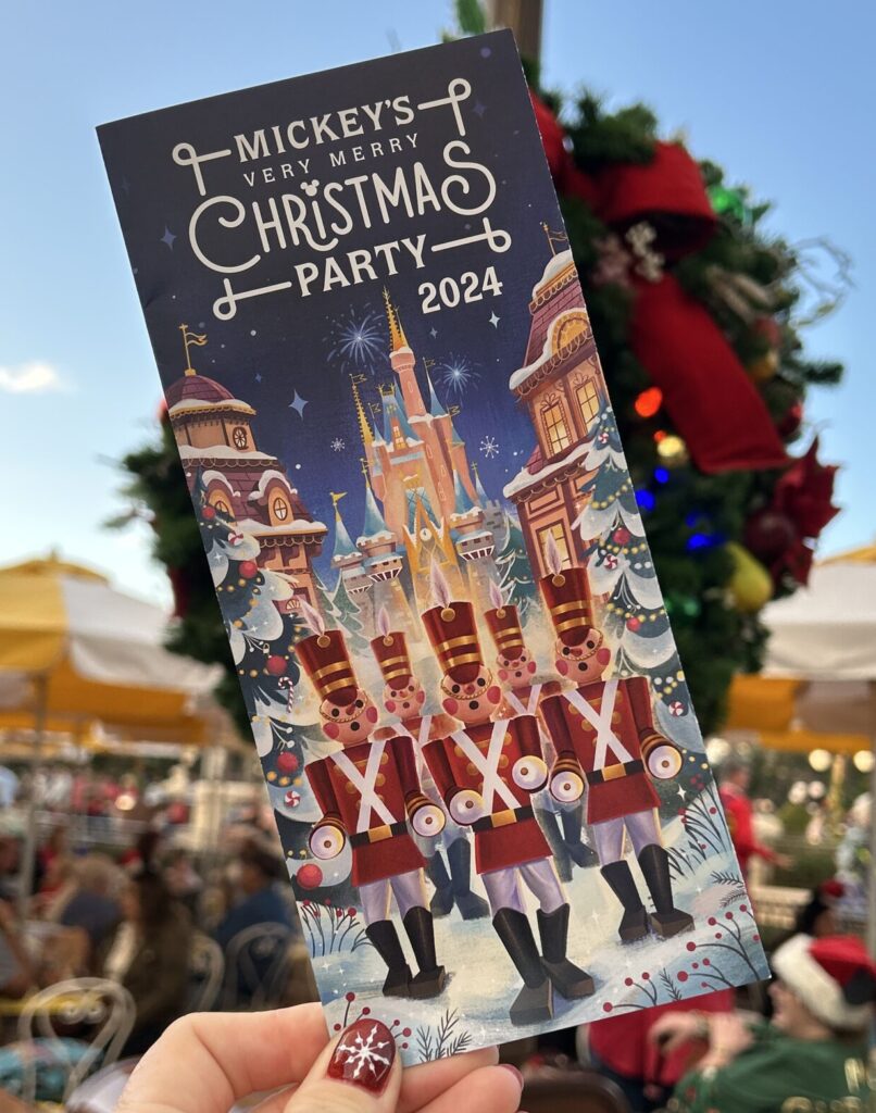 Mickey very merry christmas party guide map