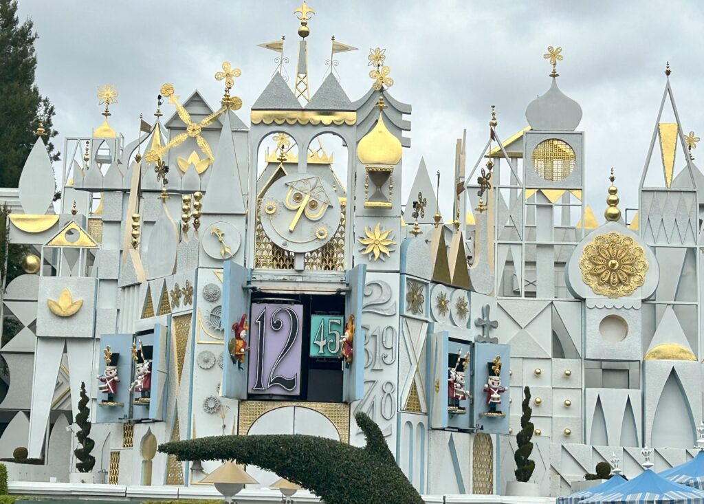 A small world facade at Disneyland
